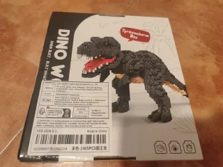Juego construcción dinosaurio Rex.Piezas tipo lego
