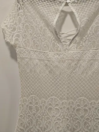 Vestido de Verano Blanco Encaje