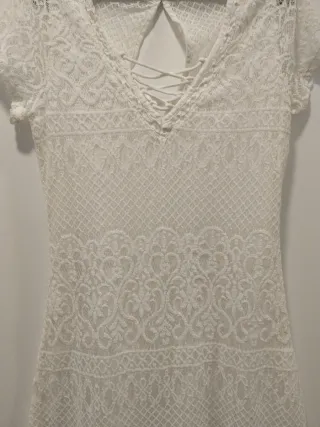 Vestido de Verano Blanco Encaje