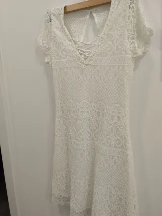 Vestido de Verano Blanco Encaje