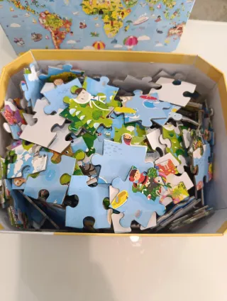 Puzzle Janod Mapa del Mundo 300 piezas