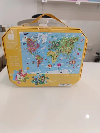 Puzzle Janod Mapa del Mundo 300 piezas