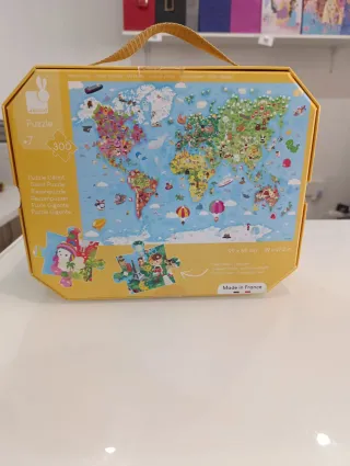 Puzzle Janod Mapa del Mundo 300 piezas