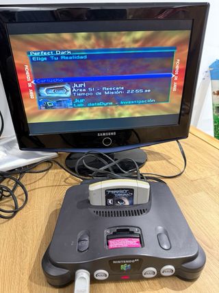 Nintendo 64 con 3 juegos