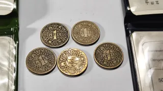 Lote de 15 Monedas y 4 carteras del 77 y 79