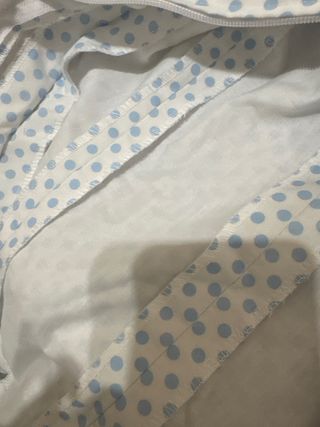 Vestido Flamenca canastero Azul Blanco 8-10 Años