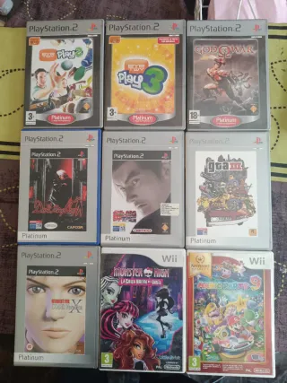 Lote 6 Juegos PlayStation 2 y 2 de wii