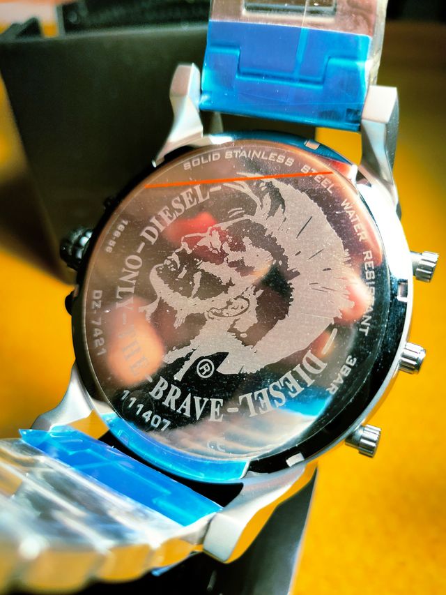 Reloj Diesel Mr. Daddy nuevo, gris plata