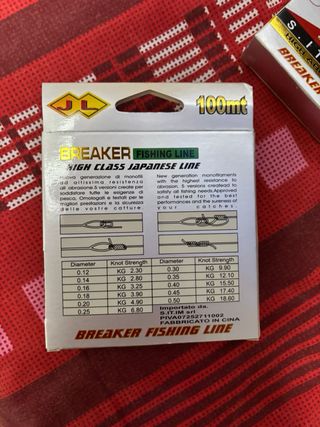 7 scatole filo da pesca Breaker 0,25mm
