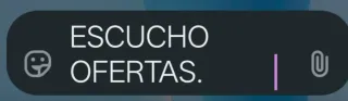 Escucho ofertas