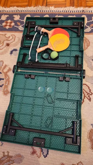 Mesa Ping Pong Completa c/ Raquetes e Bola
