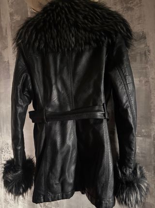 Giacca ecopelle Gaudi con pelliccia M