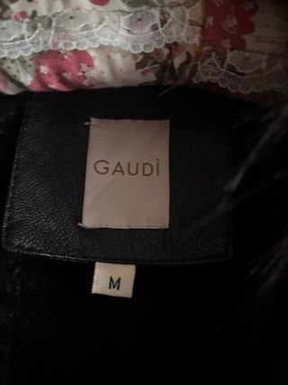 Giacca ecopelle Gaudi con pelliccia M