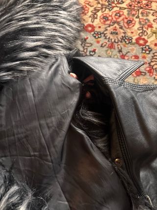 Giacca ecopelle Gaudi con pelliccia M