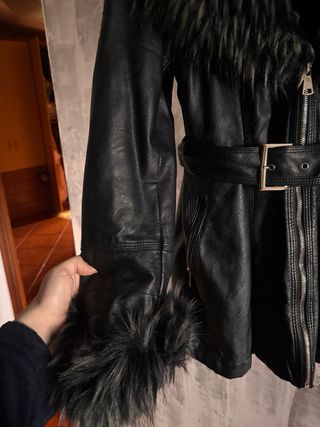 Giacca ecopelle Gaudi con pelliccia M