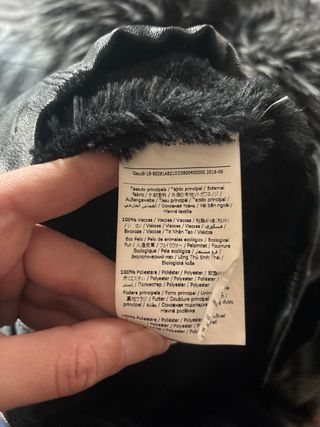 Giacca ecopelle Gaudi con pelliccia M