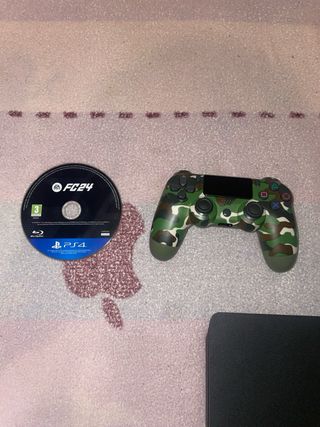 PS4 + Mando Camuflaje + FIFA 24 1 tera