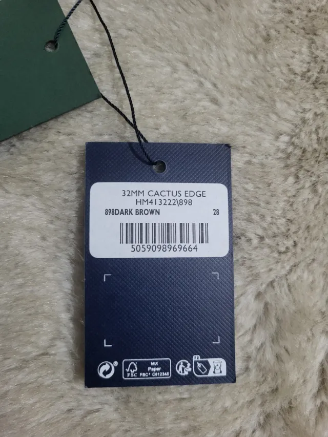 Cintura Hackett 32mm Taglia 28 Marrone