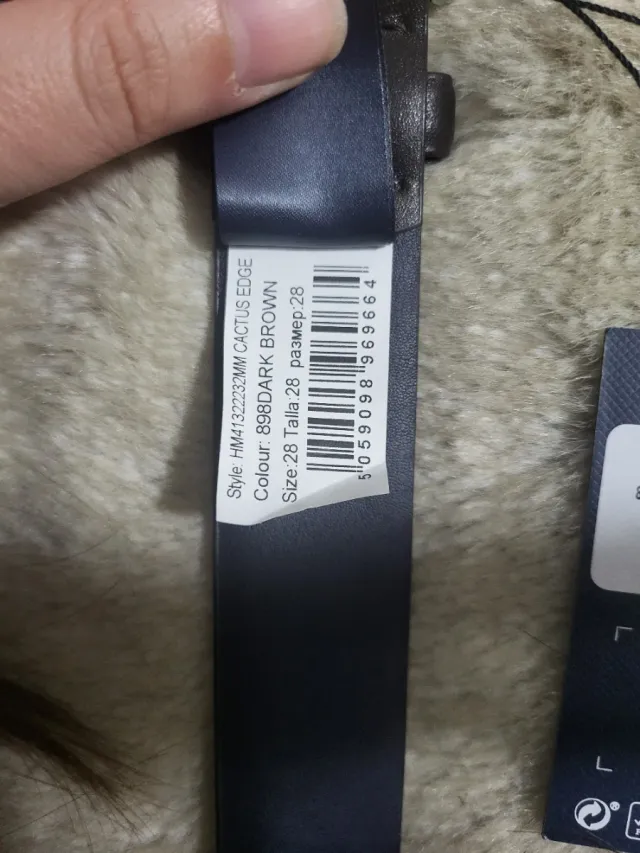 Cintura Hackett 32mm Taglia 28 Marrone