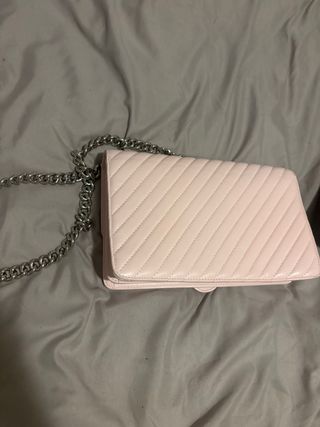 Bolso Pinko Love V Quilt Rosa