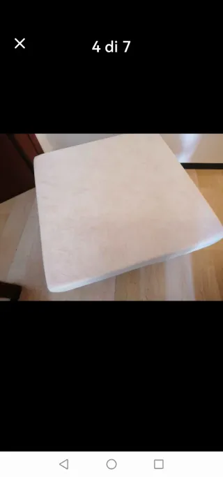 Pouf letto singolo in tessuto