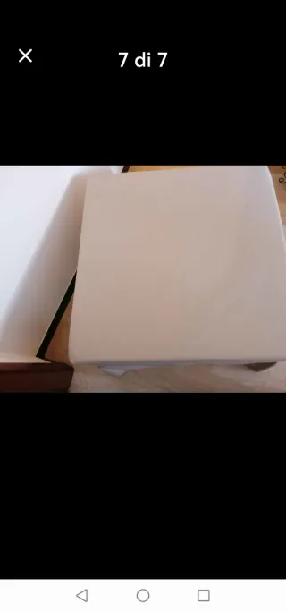 Pouf letto singolo in tessuto