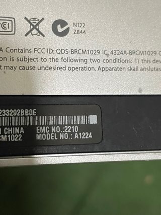 Apple iMac 20 A1224 para piezas