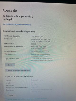 Apple iMac 20 A1224 para piezas