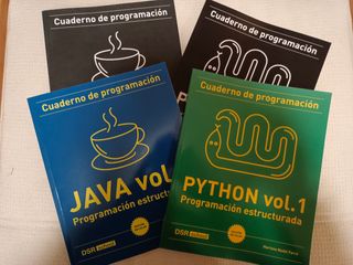 Pack cuadernos programación Python Java vol1 color