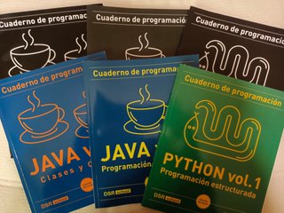 Pack cuadernos programación Python Java vol1 color