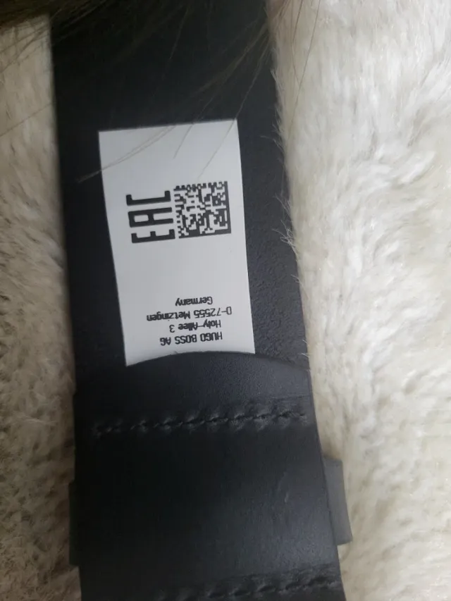 Cintura BOSS Nero Taglia 110-42 Nuova