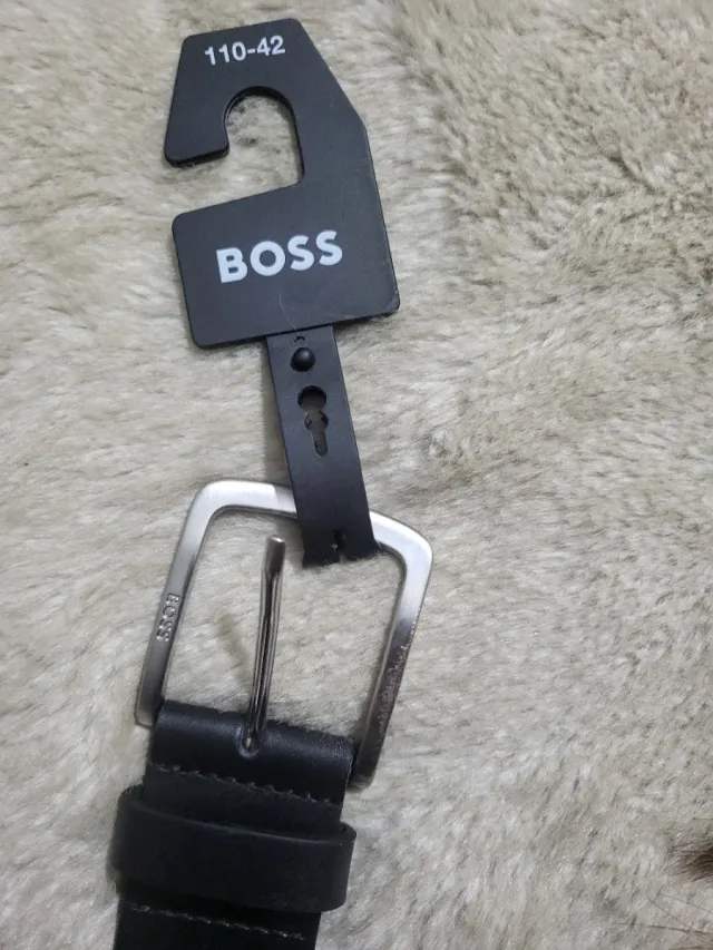 Cintura BOSS Nero Taglia 110-42 Nuova