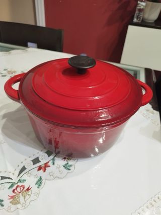 Cacerola  Hierro Fundido Roja 24cm