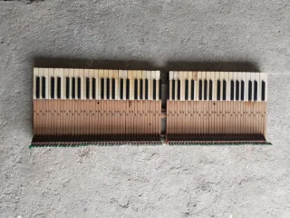 Teclas de piano antiguas