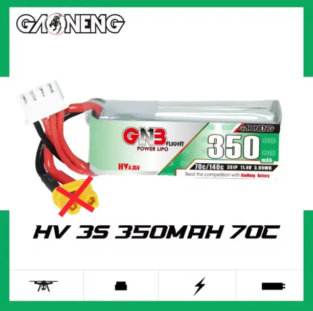 10 Baterías Gaoneng GNB 350mAh 70C