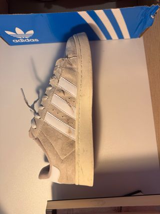 Zapatillas Adidas Beige Talla 43 Seminuevas