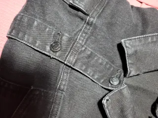 Chaqueta tejana negra mujer talla 48