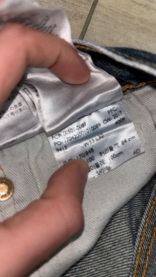 Jeans Levi's 501 Uomo Taglia 48/50 Vintage