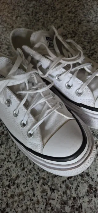 Zapatillas Converse plataforma blancas