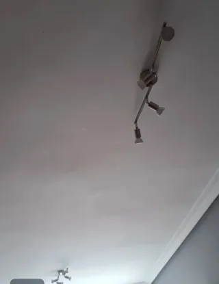 3 Lámparas de Techo Plateadas