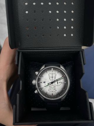 Reloj Diesel Cronógrafo Deportivo Plata Negro