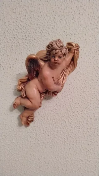 Pareja querubines decorativos