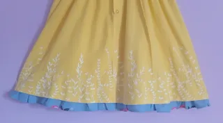 Vestido Catimini amarillo flores y mariposas