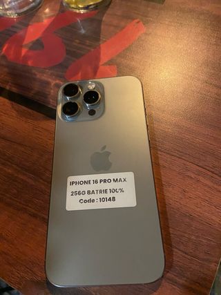 iPhone 16 Pro Max 256GB Gris