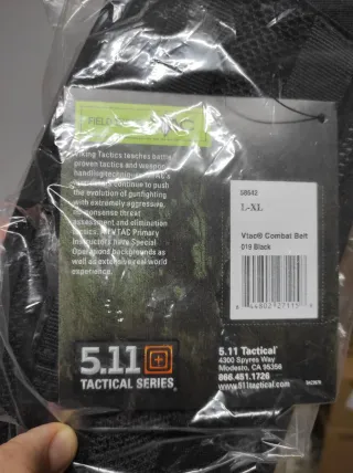 Cinturón Táctico VTAC Brokos 5.11 Tactical Negro