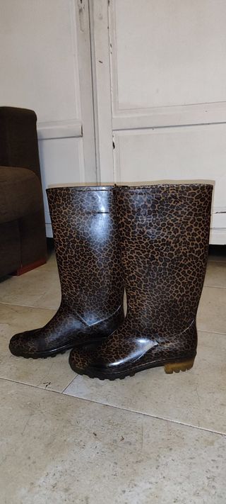 Botas de agua leopardo