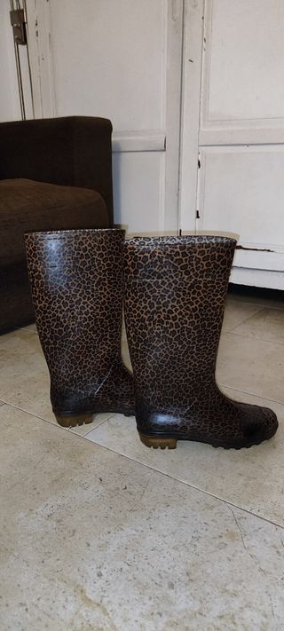 Botas de agua leopardo