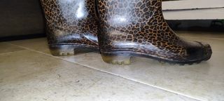 Botas de agua leopardo
