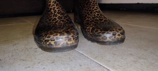 Botas de agua leopardo