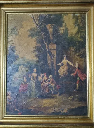 Pintura al oleo estilo frances